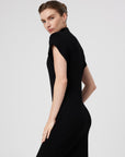 Mısırlı 1951 Black Stingray Turtleneck Long Dress  - Porterist 3