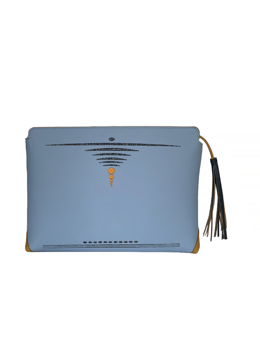 Sky Blue Mun Clutch - Small Size | Porterist