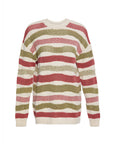 Sonia Perforated Wavy Multicolor Sweater | Porterist