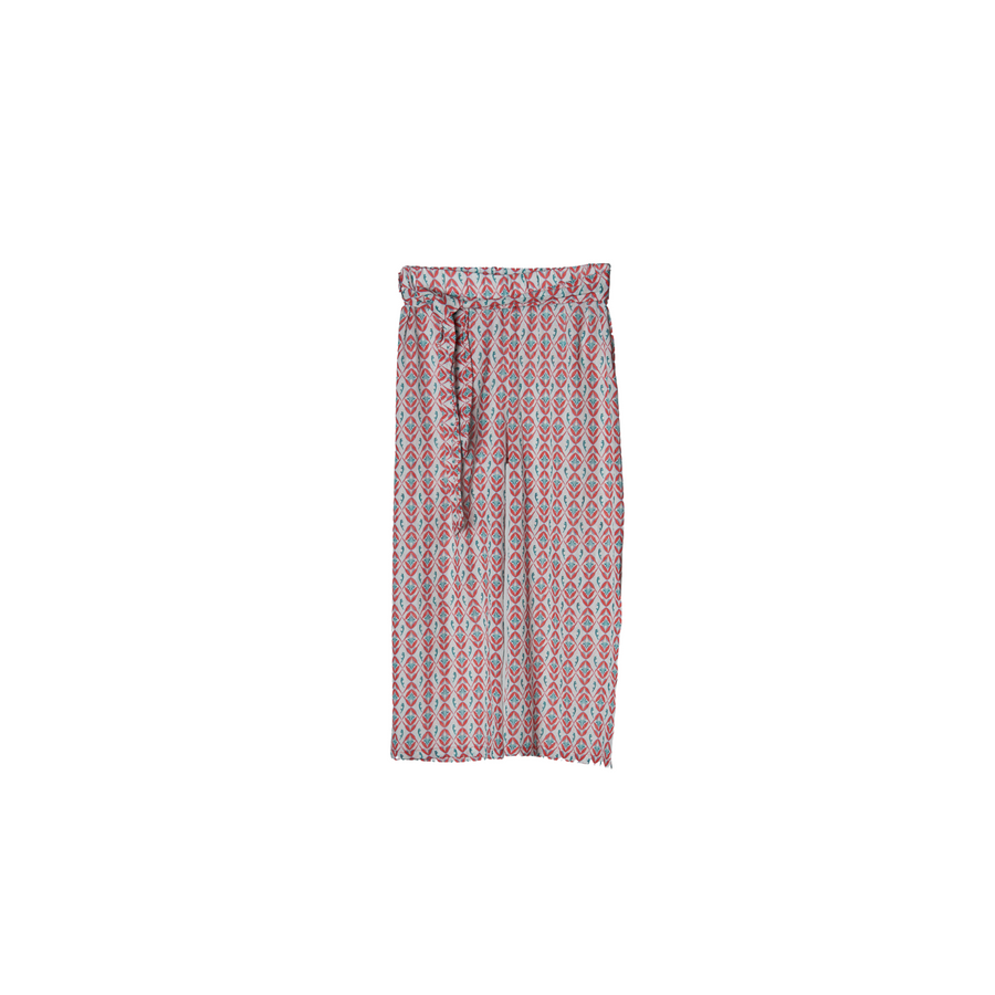 Tie On Waist Pants In Cherry Red | Porterist
