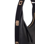 Tina Black Leather Hand & Shoulder Bag | Porterist