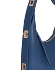 Tina Blue Leather Hand & Shoulder Bag | Porterist