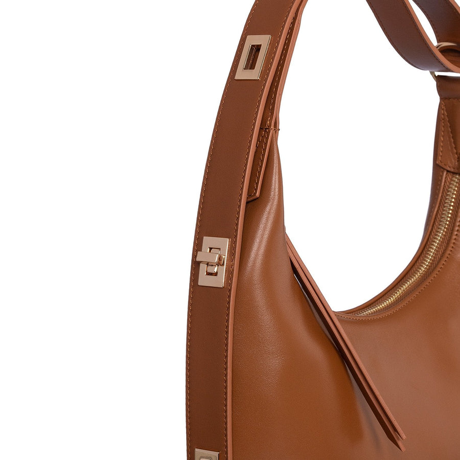 Tina Tan Leather Hand & Shoulder Bag | Porterist