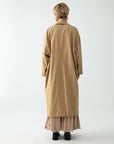 Cream Shawl Collar Trench Coat | Porterist