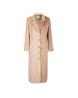 Cream Velvet Long Jacket - Porterist