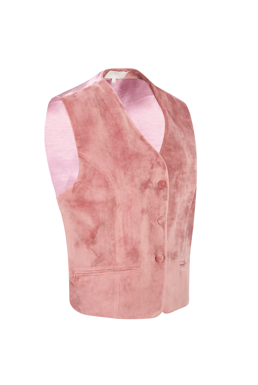 Rose Velvet Vest | Porterist