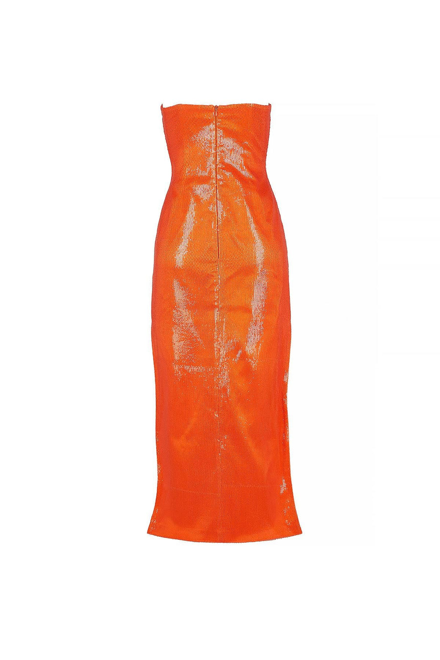 Orange Glow Midi Sequin Dress Hft Fınal Item - Porterist 2