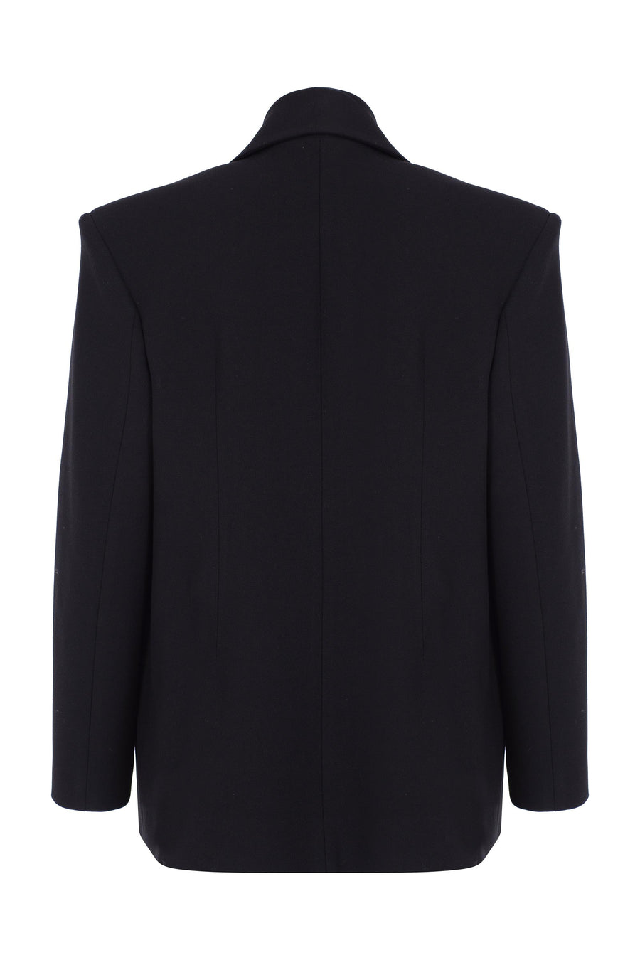 Black Oversize Crepe Jacket  - Porterist 2