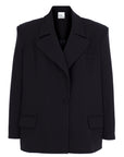 Black Oversize Crepe Jacket  - Porterist 3