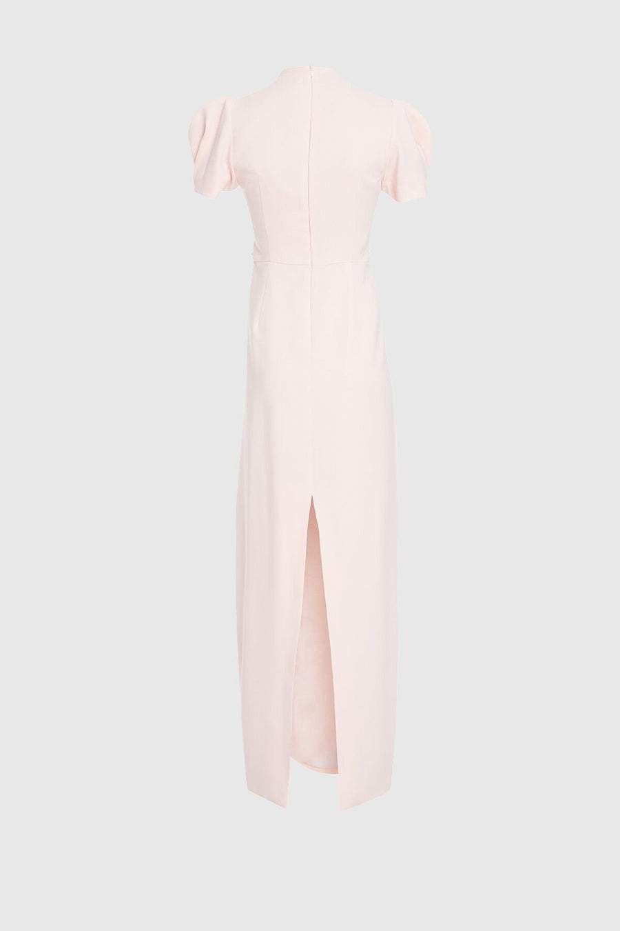 V Neck Long Pink Evening Dress With Stone Pearl Embroidery Fınal Item - Porterist 3