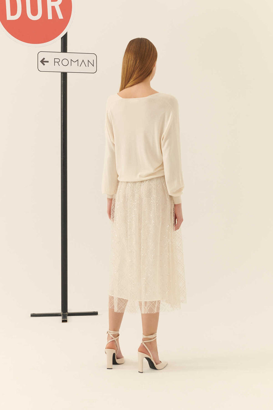 V-neck Knitwear Ivory