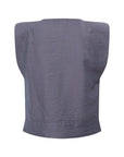 Padded Short Sleeve Tshirt Anthracite  - Porterist 3