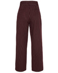 Vino Striped High Waist Red Pants  - Porterist 3