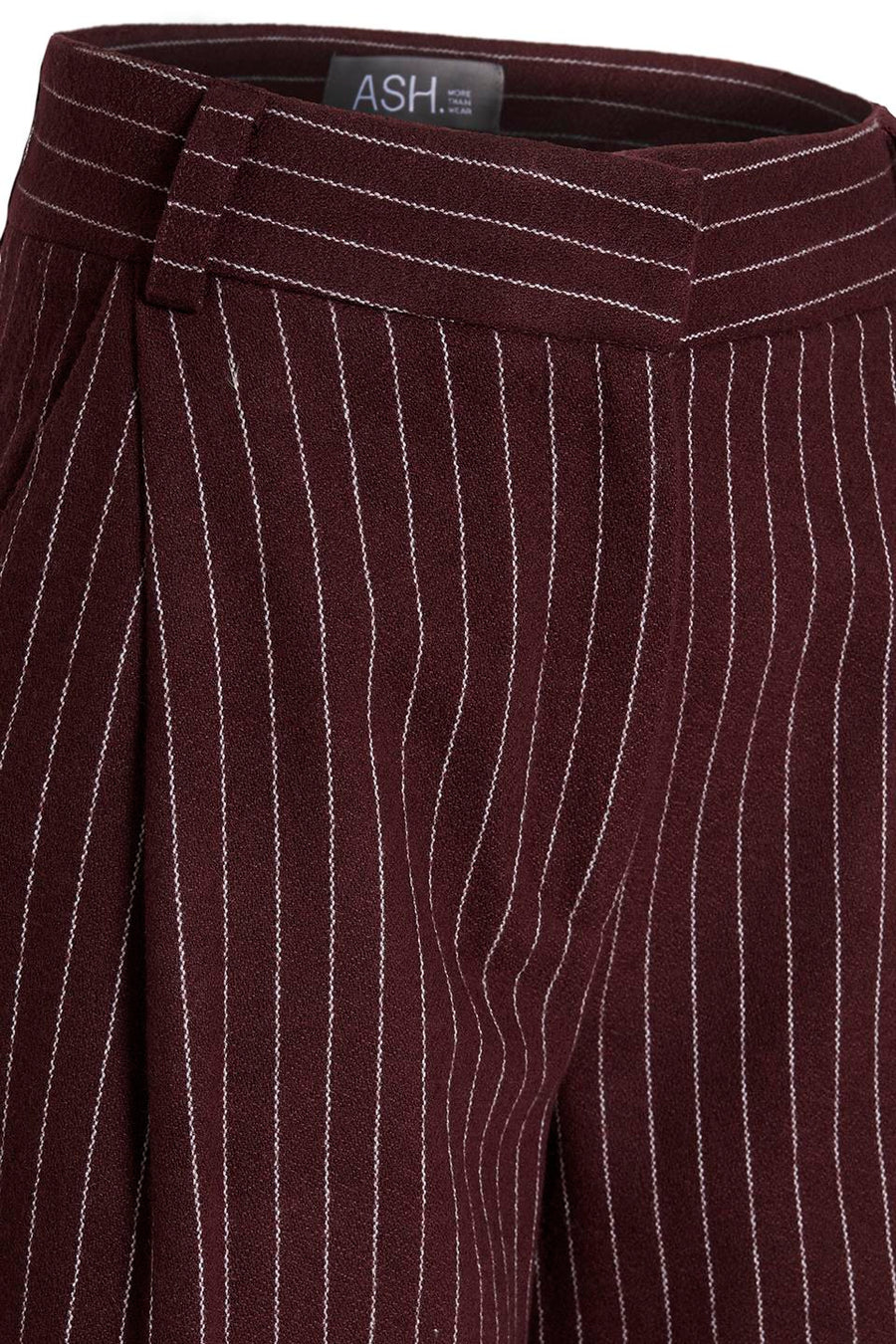 Vino Striped High Waist Red Pants  - Porterist 2