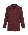 Vino Striped Red Shirt with Drawstring Detail  - Porterist 1