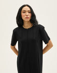 Viola Black Rayon Dress