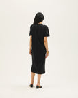 Viola Black Rayon Dress