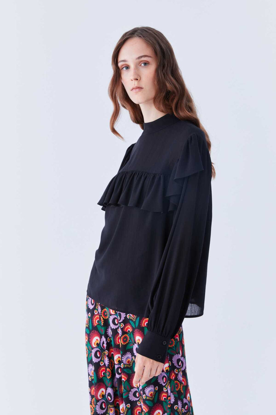 Volute Blouse Black  - Porterist 3