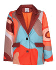 Mars Colorful Isohips Patterned Inflatable Coat