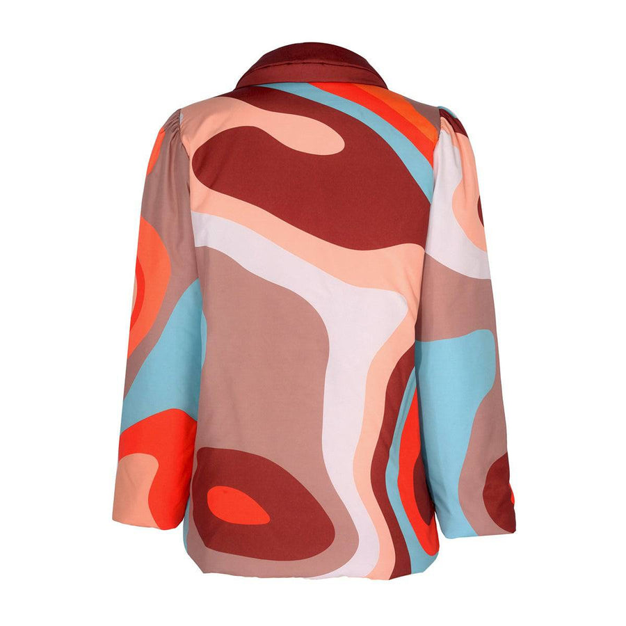 Mars Colorful Isohips Patterned Inflatable Coat