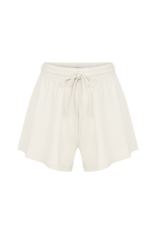 White Draped Shorts | Porterist