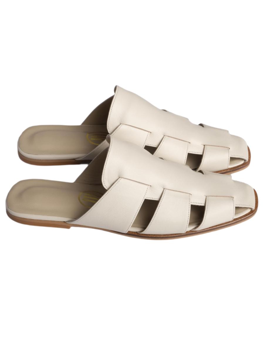 White Siena Slippers | Porterist