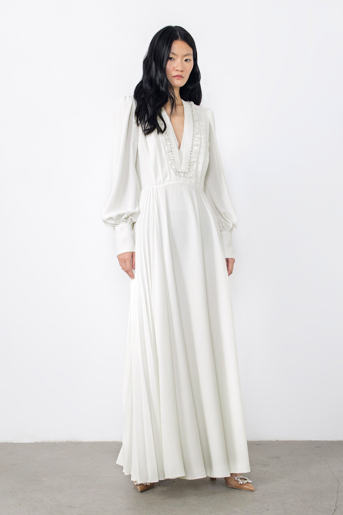 ワンピース HUECLOSET Brielle Tweed Long Dress Party Wear – CLOSET HUES