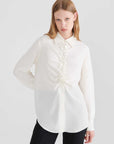 Women's Shirt with Shirred Collar Bone  - Porterist 2