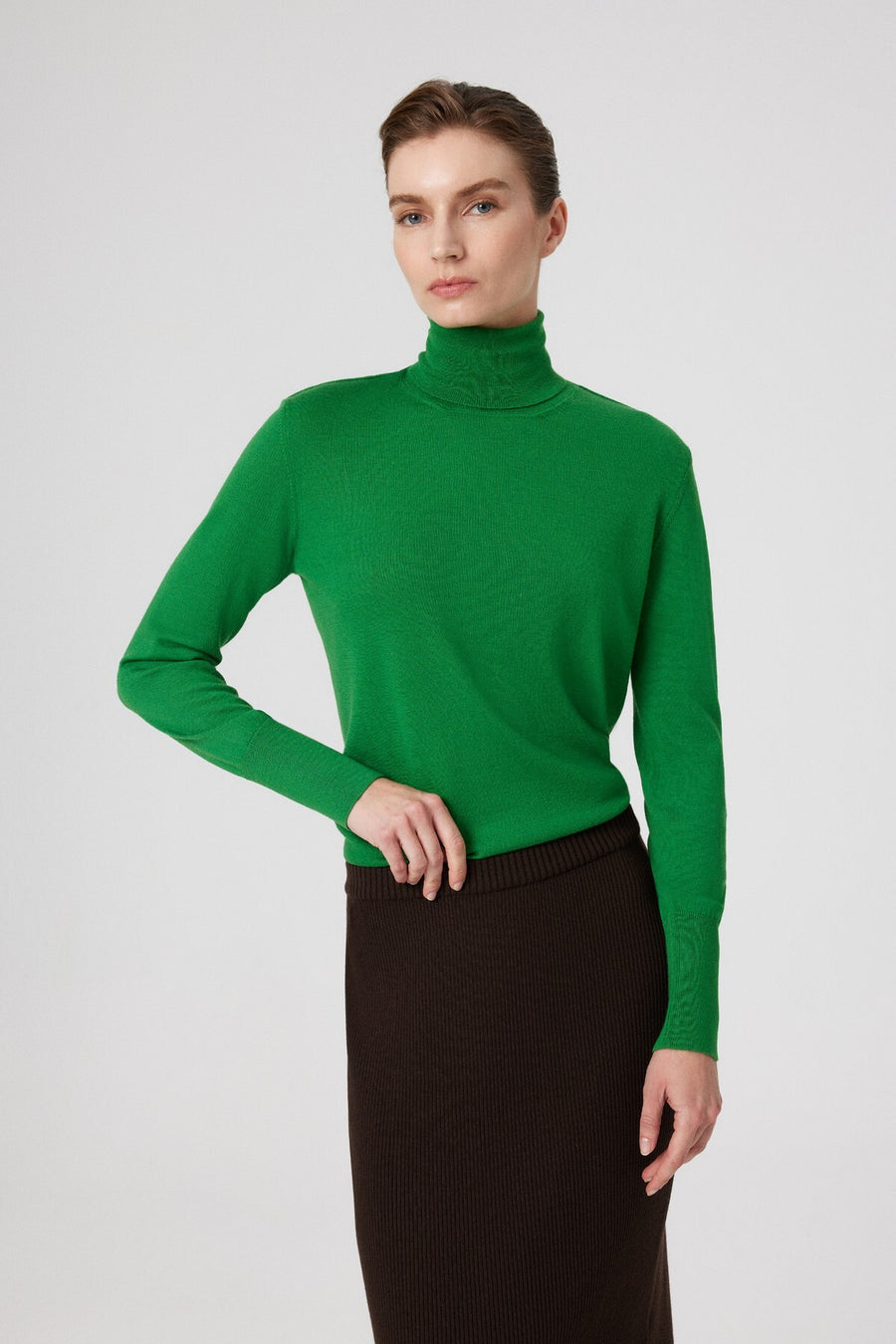 Mısırlı 1951 Green Turtleneck Long Sleeve Sweater  - Porterist 2