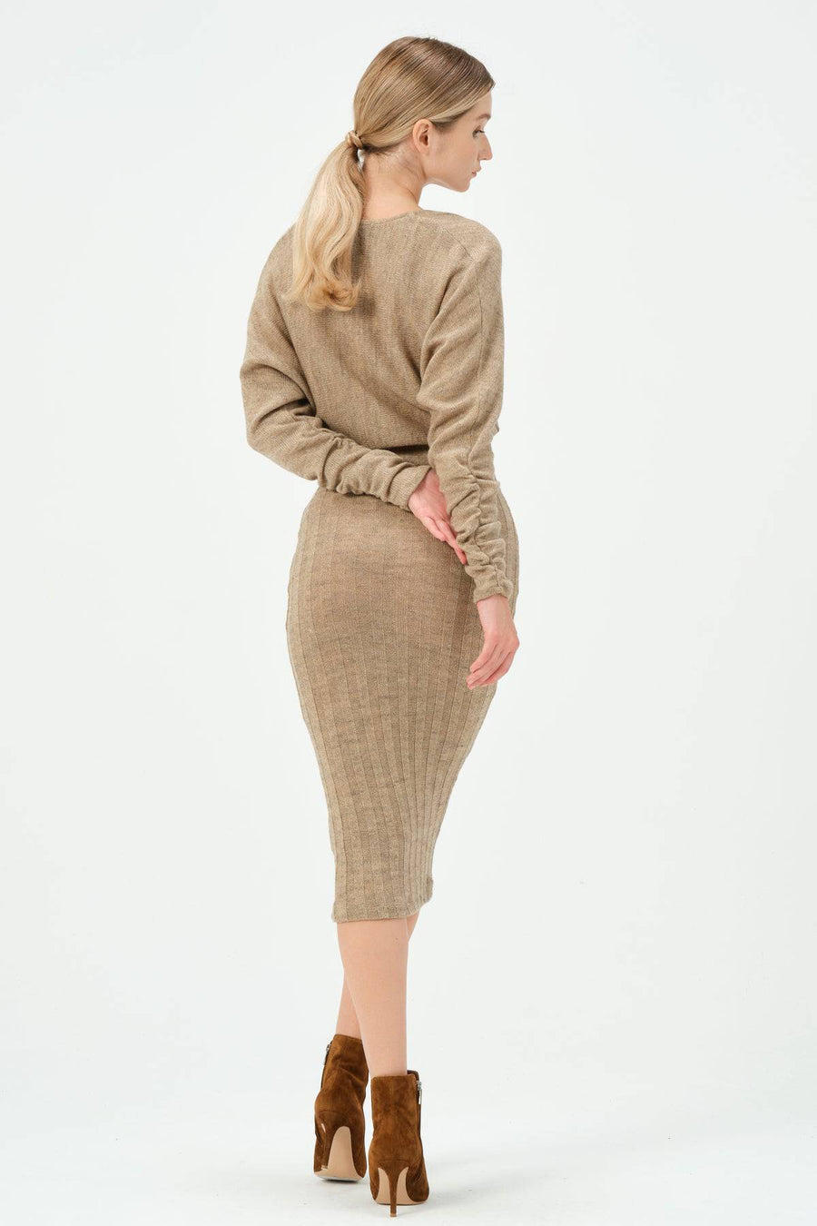 Lina Knitwear Dress Bej