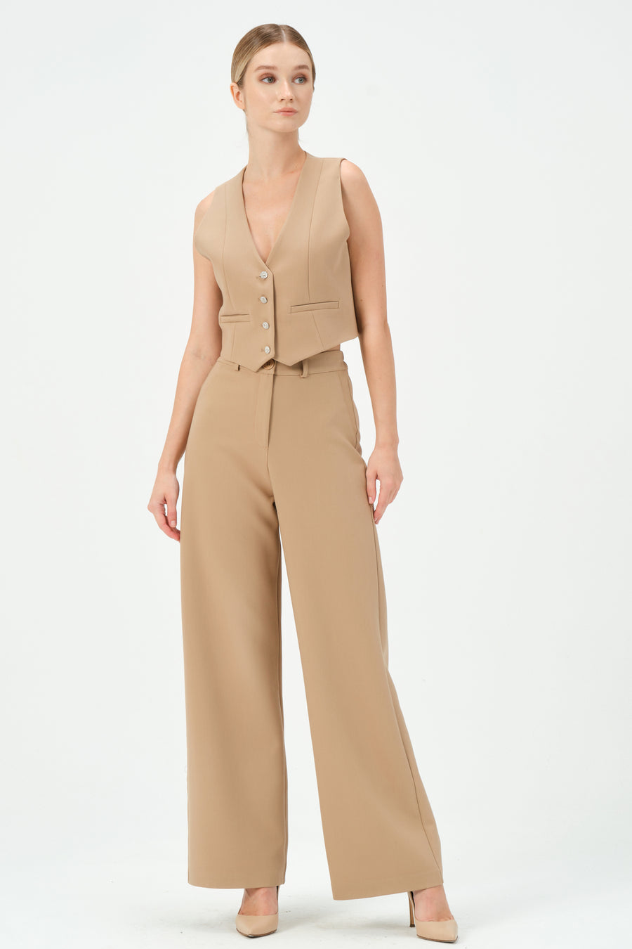 135 - grace Pants Beige | Porterist