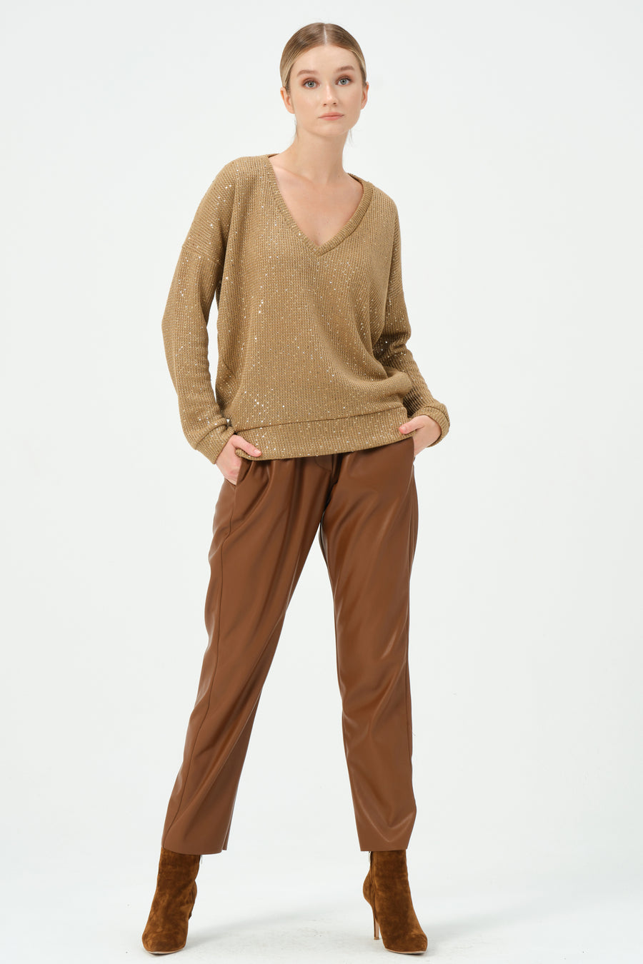 218 - angel Pants Brown | Porterist