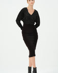 Lina Knitwear Dress Black | Porterist