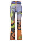 Tainted Flower Mesh Pants In Orange | Porterist