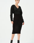 Lina Knitwear Dress Black | Porterist