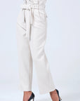 High Waist Emily Pants Ecru | Porterist