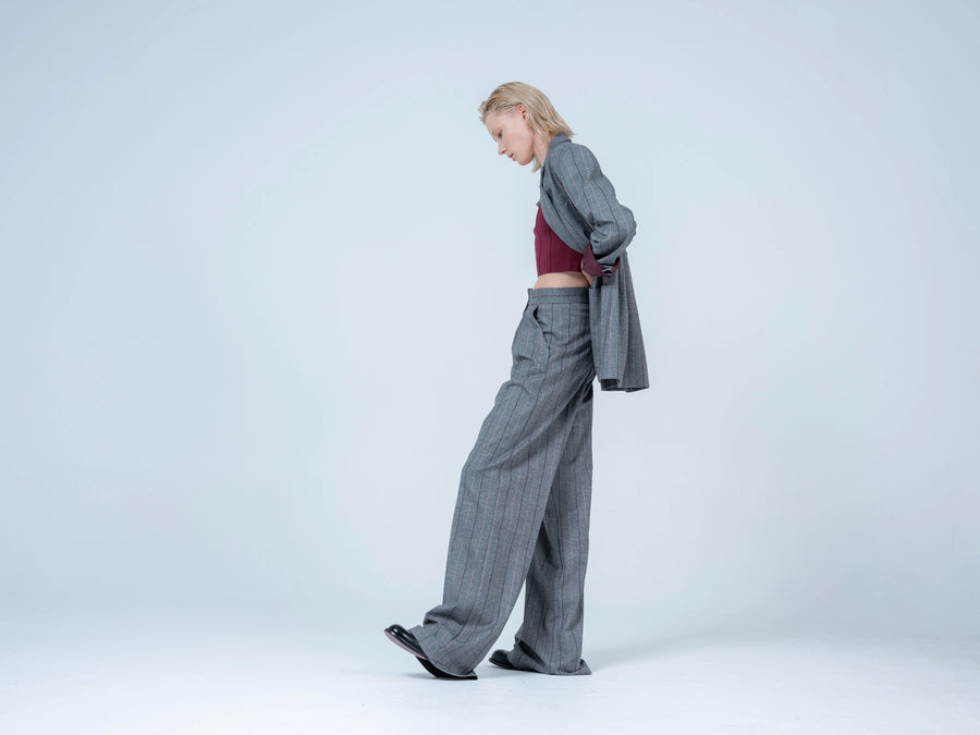 Charlie Loose Pants Grey | Porterist