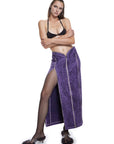 Manipulator Skirt In Purple Acid Wash | Porterist