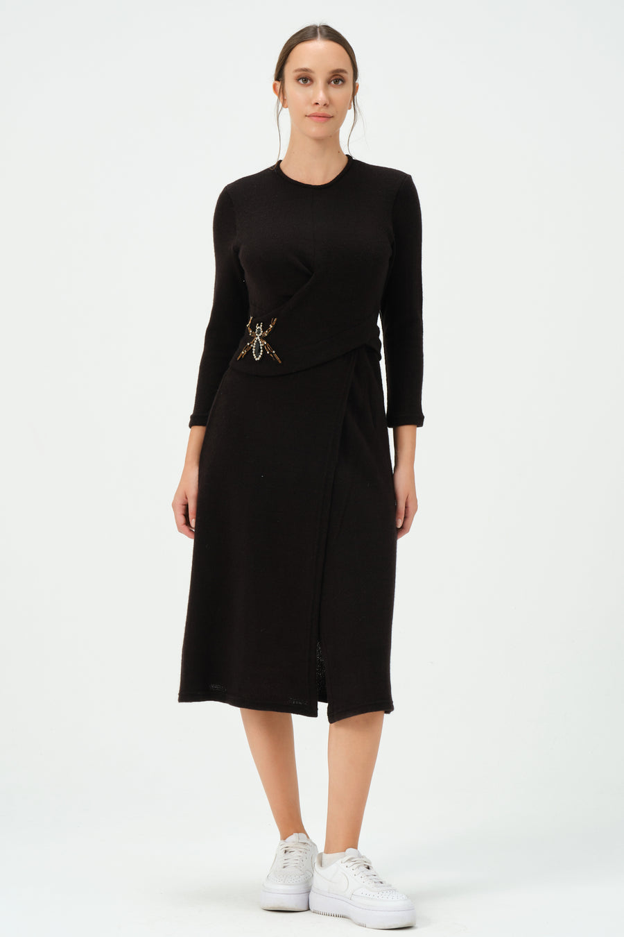 Mel Knitwear Dress Black | Porterist