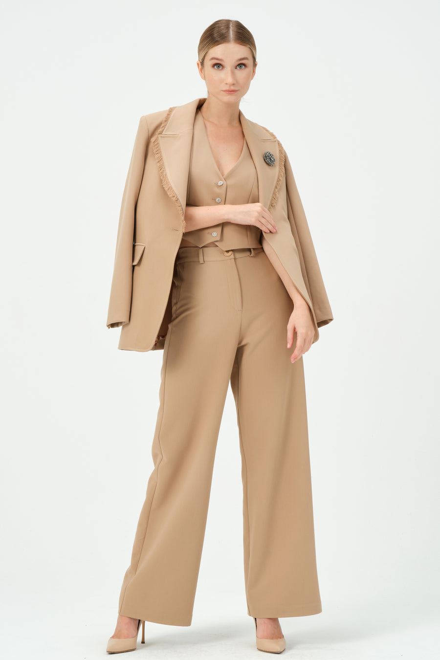 135 - grace Pants Beige | Porterist