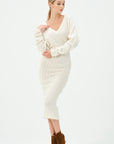 Lina Knitwear Dress Ecru | Porterist