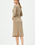 Mel Knitwear Dress Beige | Porterist