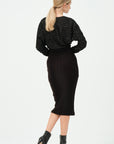 Lina Knitwear Dress Black | Porterist