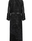 Voidwalker Trench Coat In Black Acid Wash | Porterist