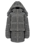 Khelan Puffer Jacket In Gray | Porterist