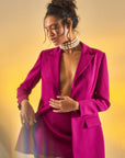 Alicia Fuchsia Blazer Jacket | Porterist