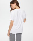 White V - neck Short Sleeve T - shirt 00001 | Porterist