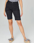 Black Normal Waist Slim Fit Shorts - 0061 - 2 | Porterist