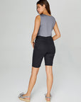 Black Normal Waist Slim Fit Shorts - 0061 - 2 | Porterist