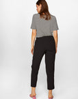 Black Comfort Fit Pancake Pants 00074 | Porterist